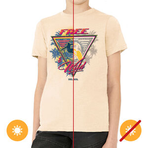 Kids Fine Jersey Tank-Wild and Free-Beige by DelSol for Kids-1 Pc T-Shirt (YS)